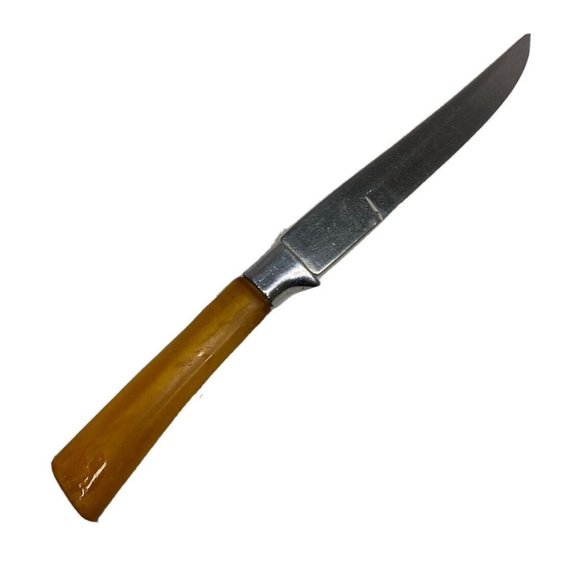 Vtg PEEREDGE Sheffield England Stainless Bakelite Handle Replacement Steak Knife - Picture 1 of 6